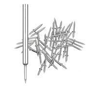 Cpolebev 500Pcs Double-Head Skirting Thread Seamless Nail Double Headed Nails Security Screws with 5 Installation Tool Easy Install