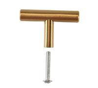 Cpolebev 50mm Long Single Hole Cabinet Knobs and Pulls Door Cupboards Drawers Bedroom Furniture Handles Brushed,20 Pack,Gold