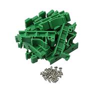 Cpolebev 50Pcs DRG-01 PCB for DIN 35 Rail Mount Mounting Support Adapter Circuit Board Bracket Holder Carrier Clips Connectors