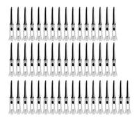 Cpolebev 50Pcs Golf Tee Double Layer Plastic Ball Tee Soft Low Resistance Golf Seat Golf Training Tool Black