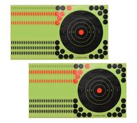 Cpolebev 50Pcs/Set Hunting Targets 8x8 Inch Self Adhesive Paper Reactive Splatter Targets Stickers