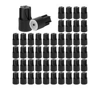 Cpolebev 50Pcs Waterproof Wire Nuts Outdoor Electrical Wire Connectors Black PVC for Sprinkler LED Landscape Light Irrigation Valves