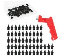 Cpolebev 56PCS 1/4 Inch Carbon Steel Track Spikes Country Spikes Replacement with Spikes Wrench Tool Shoe Spikes Running Spikes for Sports Shoes