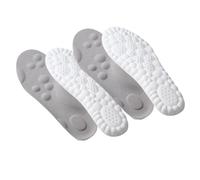 Cpolebev 5Pairs 4D Memory Foam Insoles,4D Constant Temperature Comfort U-Shape Sports Memory Foam Shoe Inserts Size 42