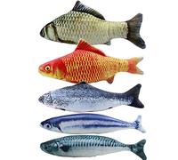 Cpolebev 5PCS Catnip Fish Toys for Cat 20Cm Cat Toys Cat Fish Pillow Cat Catnip Toys