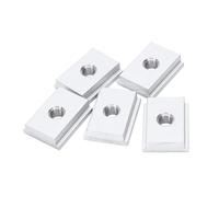Cpolebev 5Pcs M8 T-Track Slider Sliding Nut Aluminum Alloy T Slot Nut for Woodworking Tool Jigs Screw Slot Fastener