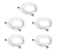 Cpolebev 5PCS MIDI Extension Cable 5Pin Male to Male 1.5M MIDI Cable for Electric Piano Guitar Instrument PC Cable