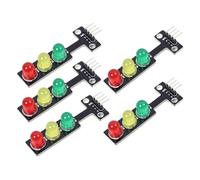 Cpolebev 5PCS Mini Traffic Light LED DC 5V 5MM Display Module DIY Project Kit, Traffic System Model Traffic Light