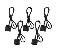 Cpolebev 5Pcs Momentary Switch Momentary Push Button on Off Switch 12V 24V Mount Mini Button to Use