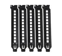 Cpolebev 5Pcs PCI Slot Cover Dust Filter Blanking Board Cooling Fan Dust Filter Ventilation for PC Computer Case Easy to Use, with Hole