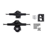 Cpolebev 6.25Inch Surf Skate Truck Aluminium Alloy Land Surfskate Board Truck Part Supply Rotatable Spring Bracket,Black