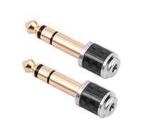 Cpolebev 6.35mm Male to 3.5MM Female Jack Plug Mini Audio Adapter Headset Microphone Connector Aux Cable Adapter