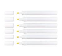 Cpolebev 6 Pack Empty Refillable Paint Pens, 3mm/6mm Round and Slanted Tips for Painting Graffiti Artist Works