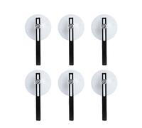 Cpolebev 6 Pack LED LCD TV Screen Remover Repair Tool Silicone Vacuum Suction Cup Black&White