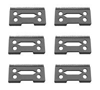 Cpolebev 6 Pcs Ceramic Blade Ceramic Replacement Cutter,28 Teeth Ceramic Clipper Blade Replacement Cutter 2-Hole Clipper,Black