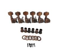 Cpolebev 6 Pcs Guitar Tuners Guitar Tuning Pegs Tuners Machine Knobs Square Handle Guitar Button
