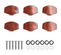 Cpolebev 6 Pcs/Set Guitar Tuning Peg Buttons, Tuning Pegs Knobs Machine Heads Buttons for Guitar