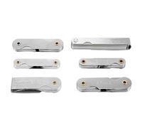 Cpolebev 6 Pcs Stainless Steel Radius Gauge with Feeler Gauge Set Arc Radius Fillet Gauge and 0.04-0.88mm Space Measure Tool