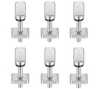 Cpolebev 6 PCS Surfboard Fin Screws, No Tool Stainless Steel Thumb Fin Screw Parts Accessories for SUP Surf Longboard Paddleboard