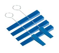 Cpolebev 6 Piece Piano Tuning Mute Tuning Tool/Mute Set Blue Rubber for Grand and Upright Pianos Bass and Treble Mute