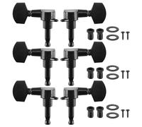 Cpolebev 6 Pieces Black Sealed electric Tuning Pegs Tuner Machine 3L / acoustic guitar