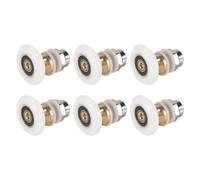 Cpolebev 6PCS 27mm Shower Door Rollers for The Bathroom Glass Sliding Door Pulleys Wheels Ultra-Quiet Shower Glass Door Rollers
