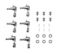 Cpolebev 6pcs 6R Guitar Tuning Pegs Tuners Machine Heads for Replacement