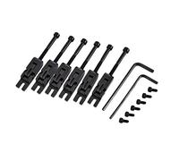 Cpolebev 6Pcs Metal Guitar Locked String Saddles for Floyd-Rose Tremolo Bridge Parts