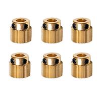 Cpolebev 6Pcs Rugged 3D Printer Parts Driver 26 Tooth Gear Brass Extruder Wheel Gear for Printer -10-10S S4 S5 3 Pro