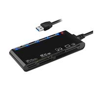 Cpolebev 7 in 1 Reader Multifunction Card Teader/XD/MS/SD/TF Card Reader for Vista/XP/7/8/10/, Linux, Os
