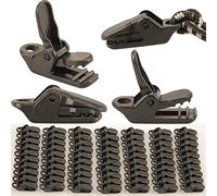 Cpolebev 70 Piece Camping PC Tent Clips Awning Tarp Clips Clamps Tent Fixing Clamps Outdoor