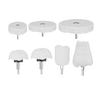 Cpolebev 7PCS Polishing Wheel Set for Drill, Buffing Wheel Kit for Manifold for Metal Aluminum Stainless Steel Chrome Jewelry Sponge Buffing Wheel Polishing Wheel