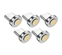 Cpolebev 7Pin Type C Magnetic Plug Tips Fast Charging Cable Adapter for Magnetic Charger 360° Degree Rotation Connector 5PCS