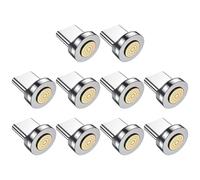 Cpolebev 7Pin Type C Magnetic Plug Tips Fast Charging Cable Adapter for Magnetic Charger 360° Degree Rotation Connector 10PCS