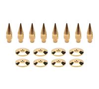 Cpolebev 8 Pairs Copper Speaker Spike Isolation Stand with Base Pad Feet Mat for Speaker, Amplifier, DVD Player, Recorder