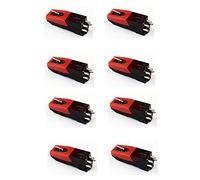 Cpolebev 8 Pcs Aluminum Turntable Diamond Stylus Needle for LP Record Player Phono Ceramic