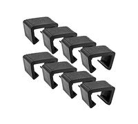 Cpolebev 8 Piece Garden Furniture Clips Anti-Deformed Rattan Furniture Connectors for Outdoor Sofa Plastic Clamps Wicker Chair