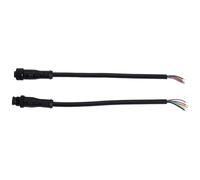 Cpolebev 8 Pin M/F Plug Waterproof Connector Cable Black