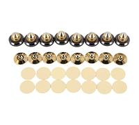 Cpolebev 8 Set Golden-Plated Speaker Spikes, Speaker Stands CD Audio Subwoofer Amplifier Turntable Isolation Feet