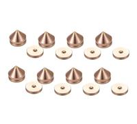 Cpolebev 8 Set Speaker Stand Feet Foot Pad Aluminium Alloy Metal Spikes Cone Floor Foot Nail Champagne Gold