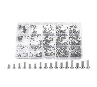 Cpolebev 800 Pc Tiny Screws for Electronics, Small Mini Pan Head Machine Screws Kit for Eyeglasses Watches Clocks Repair Accessories