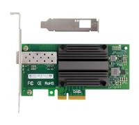 Cpolebev 82599-1SFP/X520-DA1/E10G41BTDA PCIE2.0 X4 10G NIC Single Port Fiber Optic Server Network Card 82599EN Chip, Easy to Use