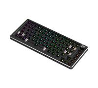 Cpolebev 83 Keys Aluminum Mechanical Keyboard Set Kit Wired RGB Hot Swap Custom Metal Multifunction Gaming Keyboards Set Kit Black
