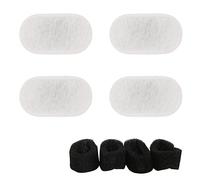 Cpolebev 8Pcs Cat Water Fountain Filters Dog Fountain Filter Replacement for 67Oz/2L Pet Water Fountain Stainless Steel