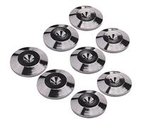Cpolebev 8PCS Metal Shockproof Foot Spikes Pads Stands Mats for Speakers CD Players Turntable Amplifier Recorder Feet Pad