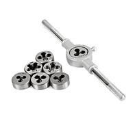 Cpolebev 8Pcs Metric Die Set M3//M5/M6/M8/M10/ Tool Set Combination for Thread Repair Tapping