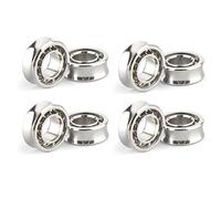 Cpolebev 8Piece Steel R188 KK Bearing Speed Responsive High Carbon Chromium Steel Bearings R188 U Groove Replacement Accessories for Yoyos Models
