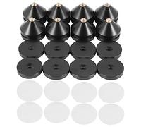 Cpolebev 8Sets Speaker Stand Feet Foot Pad Aluminium Alloy Metal (NOT Natural Wood) Spikes Cone Floor Foot Nail M23X20