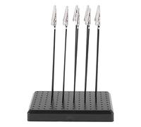 Cpolebev 9 x 14 Holes Painting Stand Base with 10Pcs Metal Alligator Clip Stick Modeling Tool Set Toys Hobbies Accessories