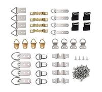 Cpolebev 96Pcs/Set Picture Photo Frame Hanging Hooks with Screws Kit for Office Home Painting Hanger Assorted